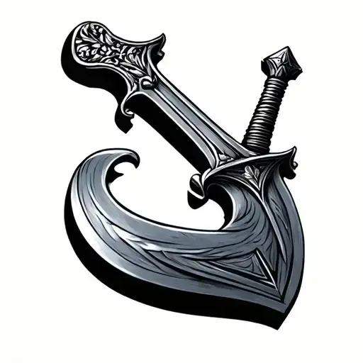 Mid Century Royal Sword Hilt