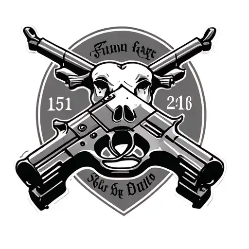 Name And Date On Calf Tattoo Inside Gun Morphing
