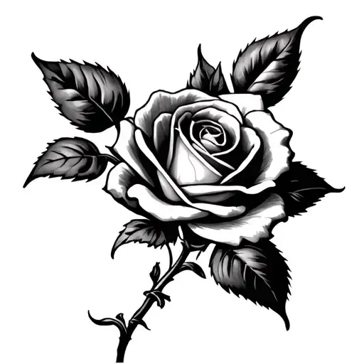 Symmetrical Rose Stem Tattoo On Collar Bone