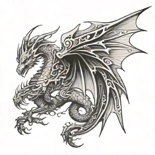 Dragon Wings On The Back