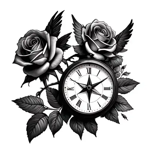 3 Clocks 3 Roses 1 Compass 1 Dove