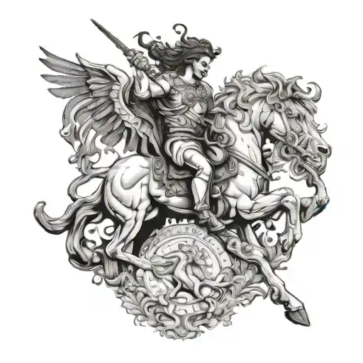 Bellerophon With Chimera