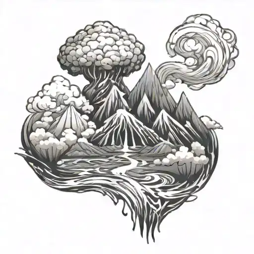 Volcanoes Fire And Water