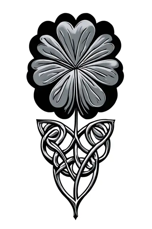 Celtic Four Leaf Clover