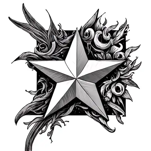 Create A Template Called Mel In Old German Script And A Star Goes Through