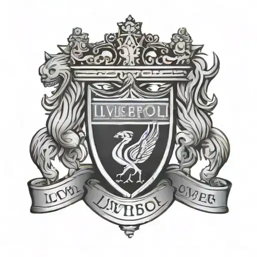 Liverpool And Wolverhampton Football Badge Combined Together