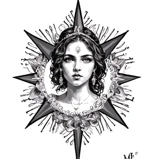 Create A Template Called Mel In Old German Script And A Star Goes Through