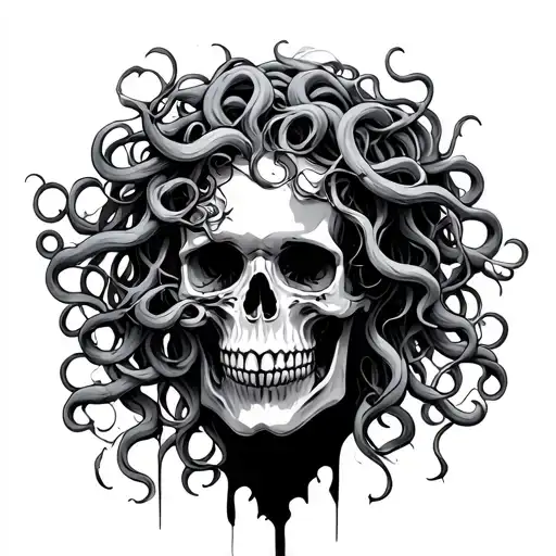 Medusa And Skull