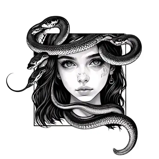 Girl With Snakes