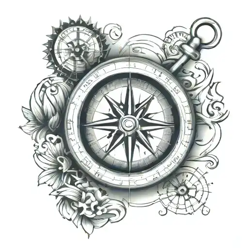 Compass With The Name Doug Inside