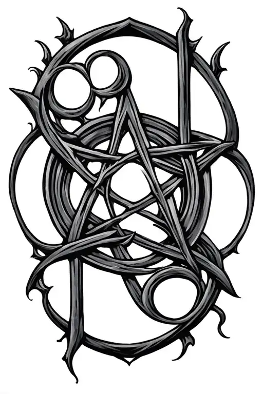 Wiccan Symbol Wrapped