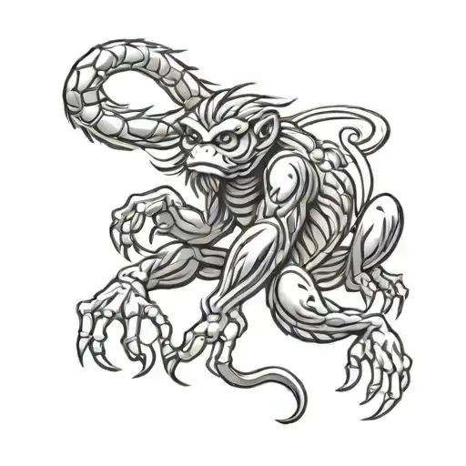 Tattoo Zodiac Scorpion Chinese Zodiac Monkey