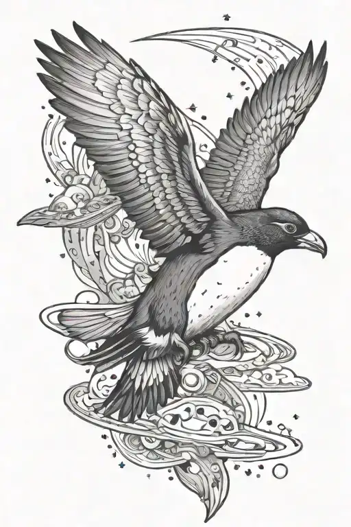 Cosmic Flying Penguin