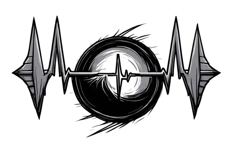 Hunting Arrow With Ekg Lines