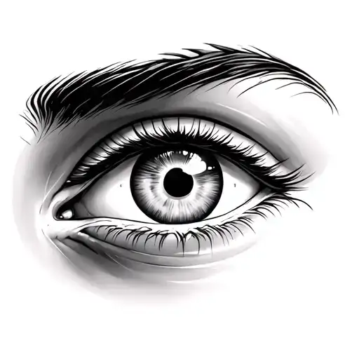 Eye Reflection Of Heaven