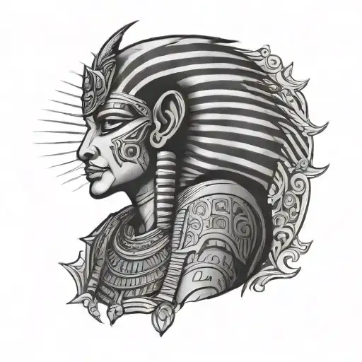 Elbow Tattoo Egyptian God