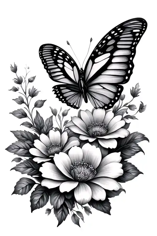 Butterfly Mandela Flowers