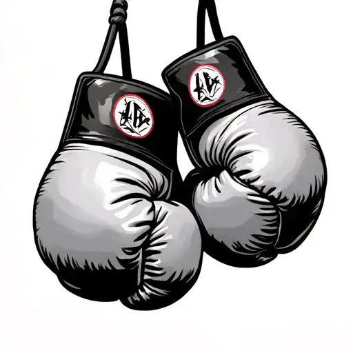 Hanging Boxing Gloves