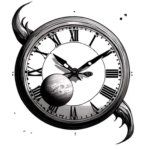 Planet And Time Clock