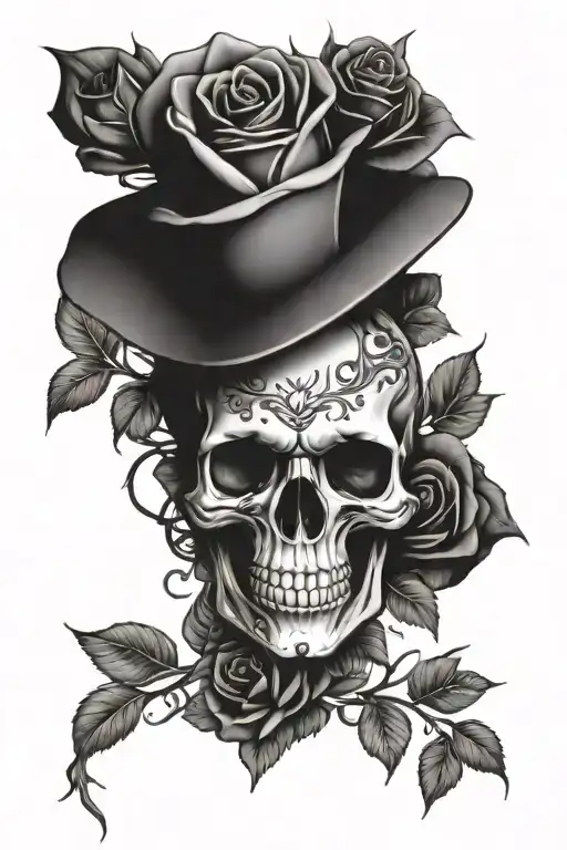 Skull And Roses