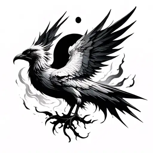 Semicolon Phoenix Rising From The Ashes
