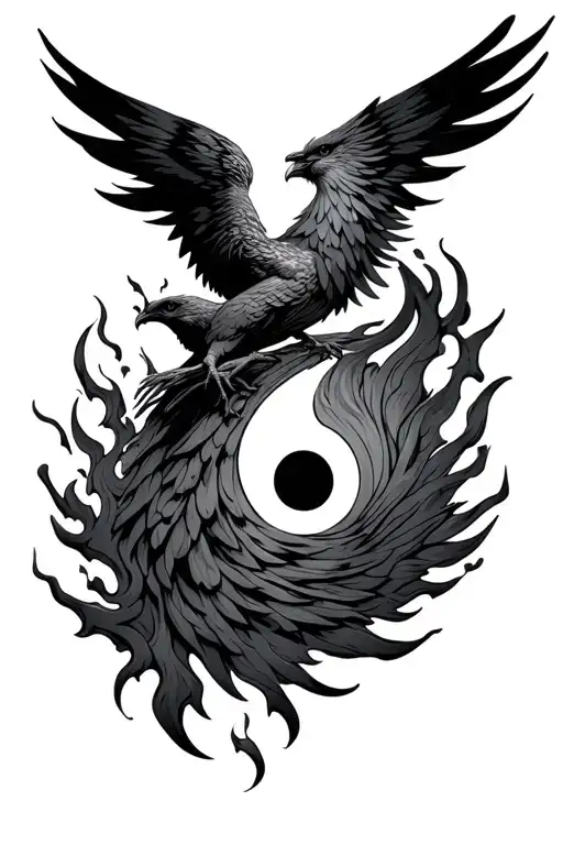 Semicolon Phoenix Rising From The Ashes Symbolizing Overcoming Ptsd