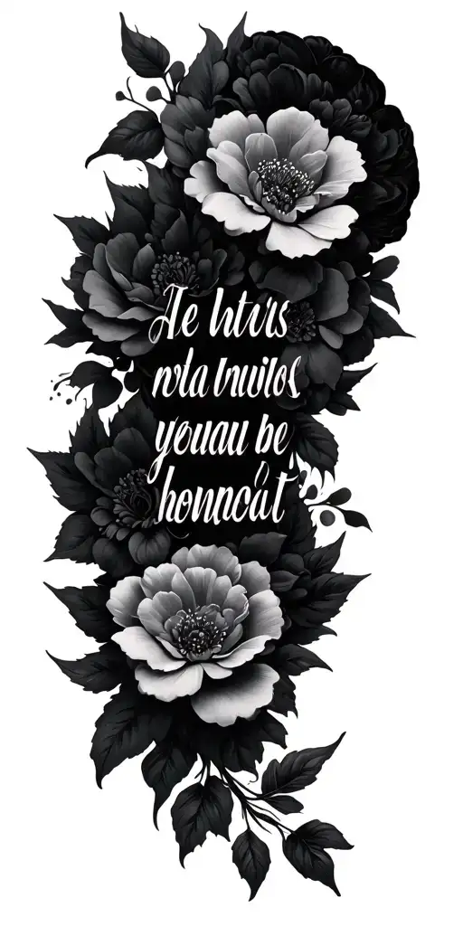 Floral And Quote