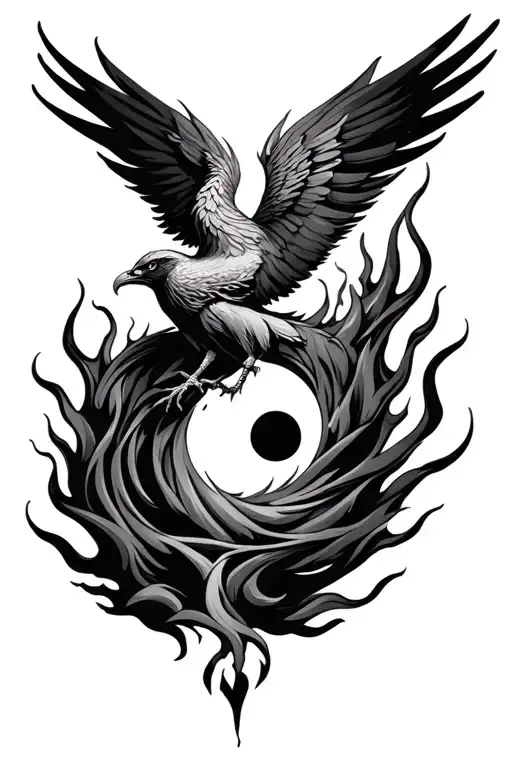 Semicolon Phoenix Rising From The Ashes Symbolizing Overcoming Ptsd