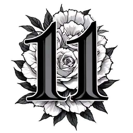 Number 11 But Custom For A Group Tattoo Design