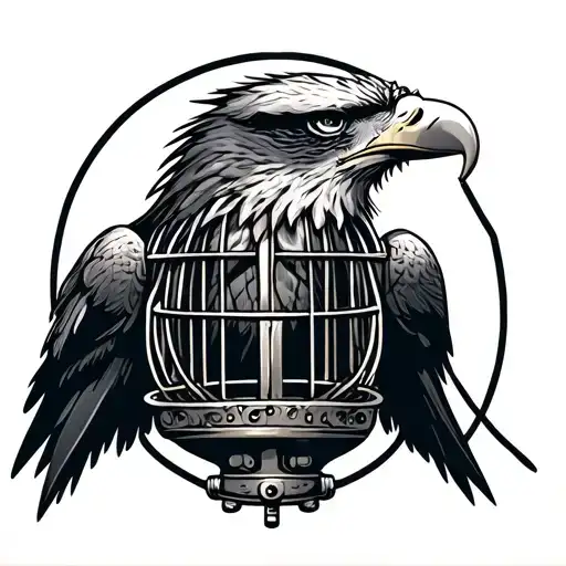 Eagle In Cage Vintage Microphone
