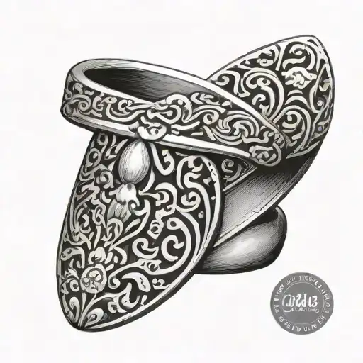 Tooled Leather Ring