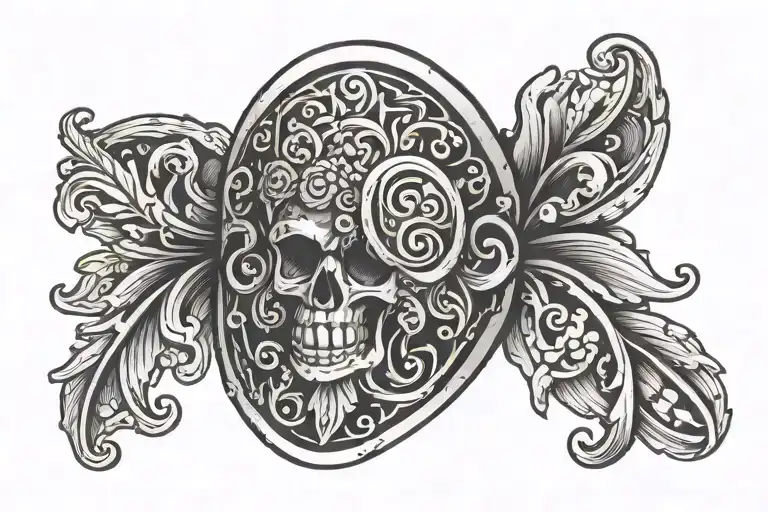 Tooled Leather Ring Finger