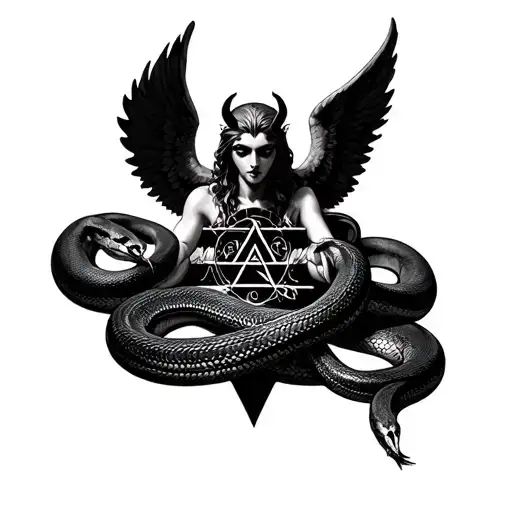 Illuminati And Snakes With Angel Of Versace Angel Looking Like Demon