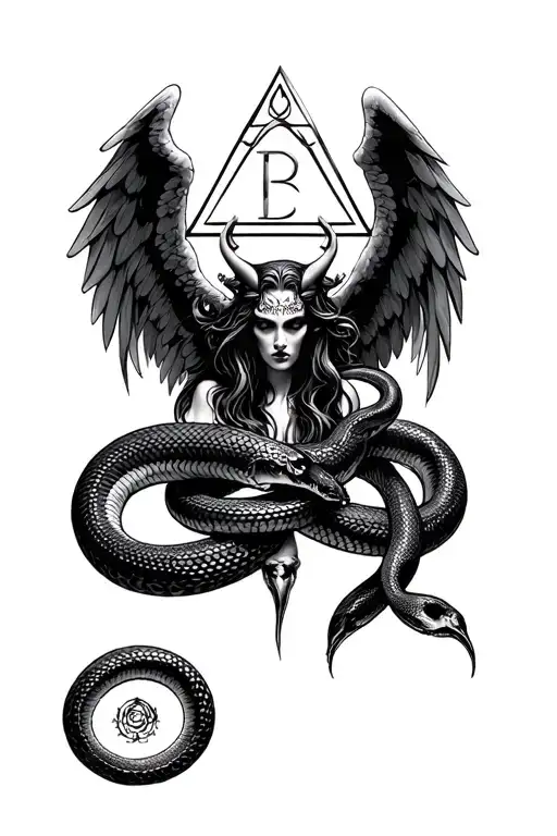 Illuminati And Snakes With Angel Of Versace Angel Looking Like Demon