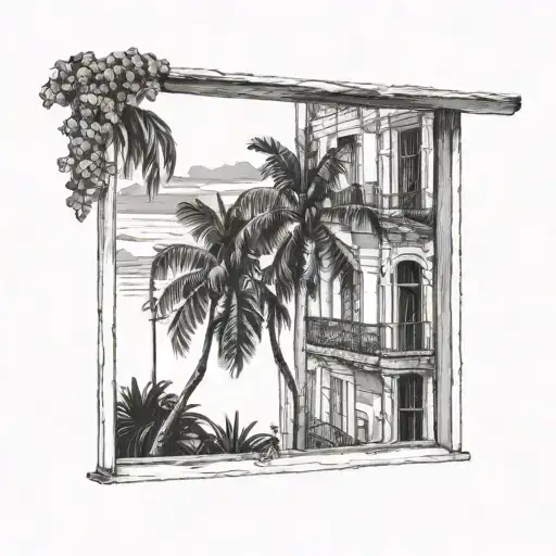 In A Window Looking At El Morro From Cuba
