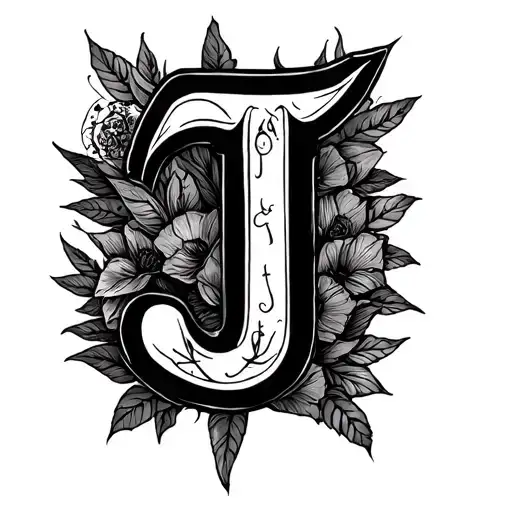 Write Word Maa With A Hidden J Inital Included