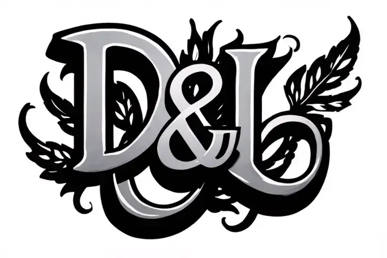 Letters D&l Infinity Symbol