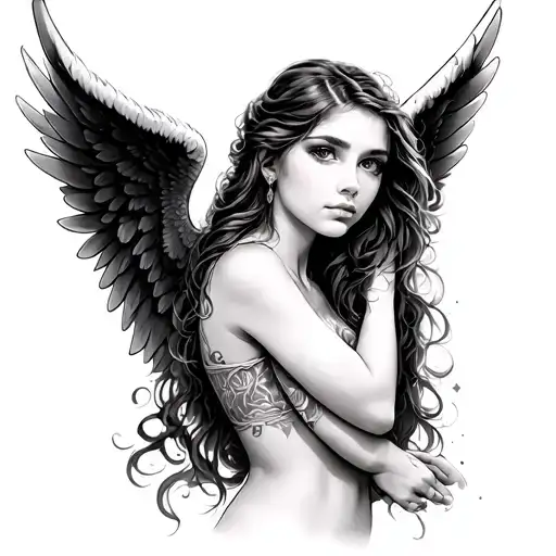Kamila With Angel Wings