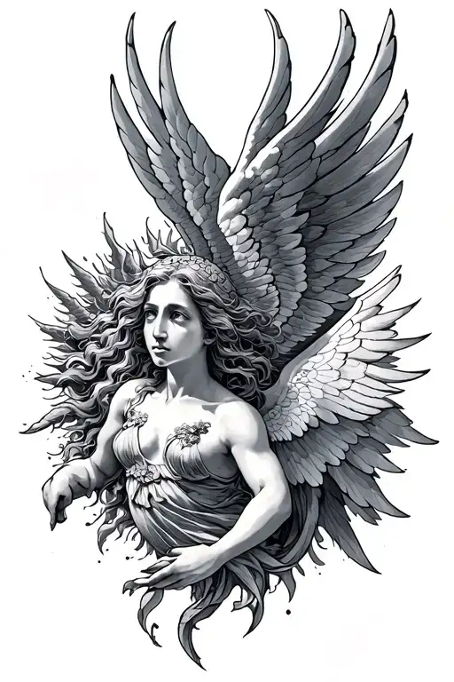 Sun And Falling Icarus