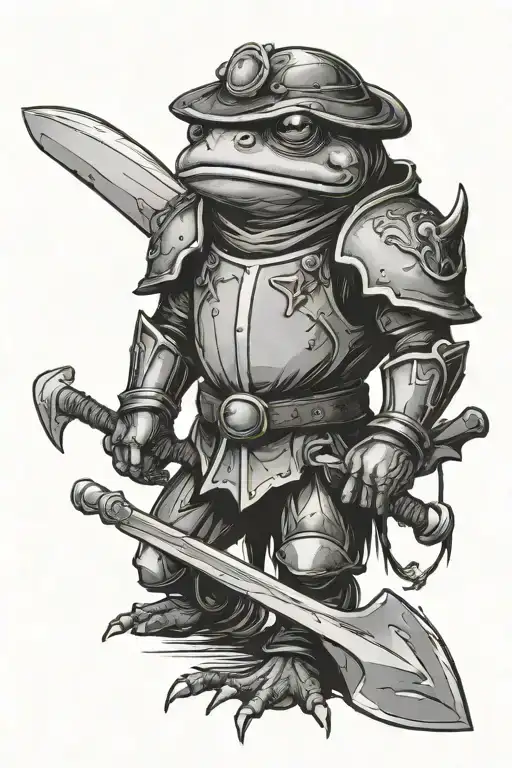 Frog Knight With Big Ax