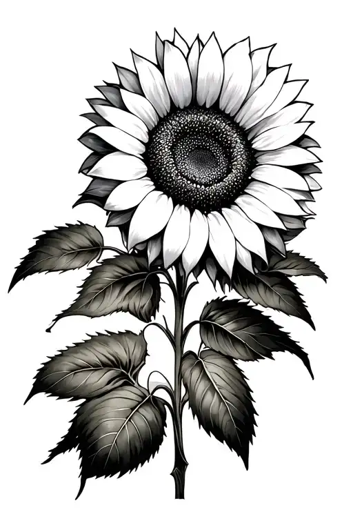 Sunflower And Technology Merging