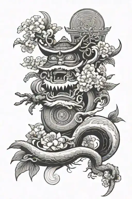 Traditional Japanese Tattpp With Occult Elements