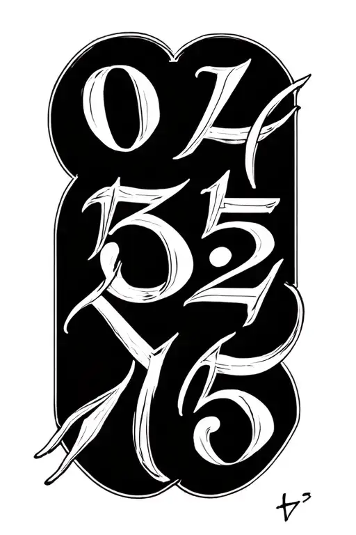 05-15-2025 Roman Numerals Small Tattoo 3 Inches Long