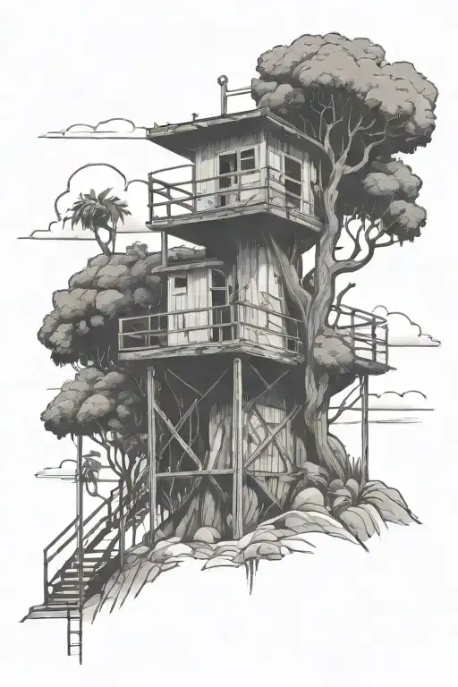 Los Angeles Lifeguard Tower Treehouse Nestled In The Mountains