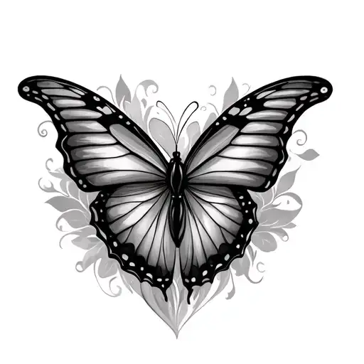 Butterfly And Heart