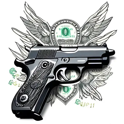 Money And Gun Morphing