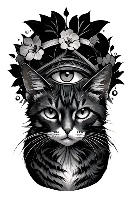 Evil Eye And Cat And Evil