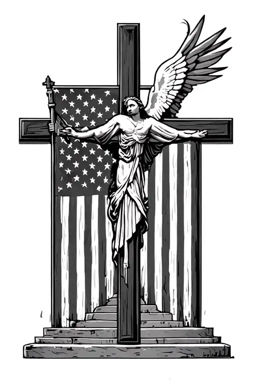 American Flag Christian Steam Punk