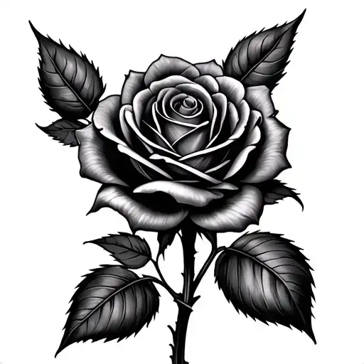 Black Traditional Rose
