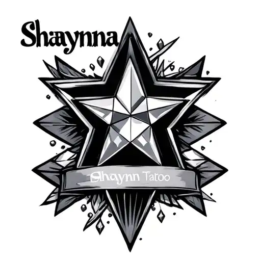 Shaynna First Name With Star With Diamond